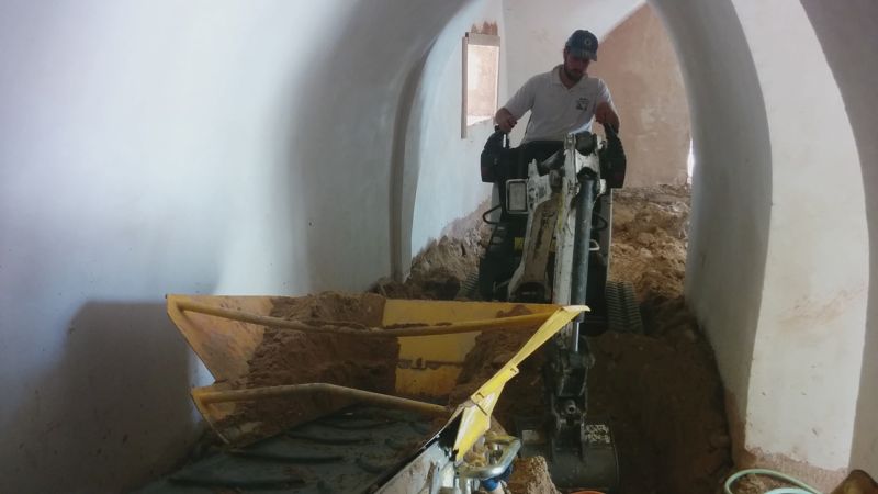 מסוע עפר מתוצרת Mace של חברת צאלון בפעולה